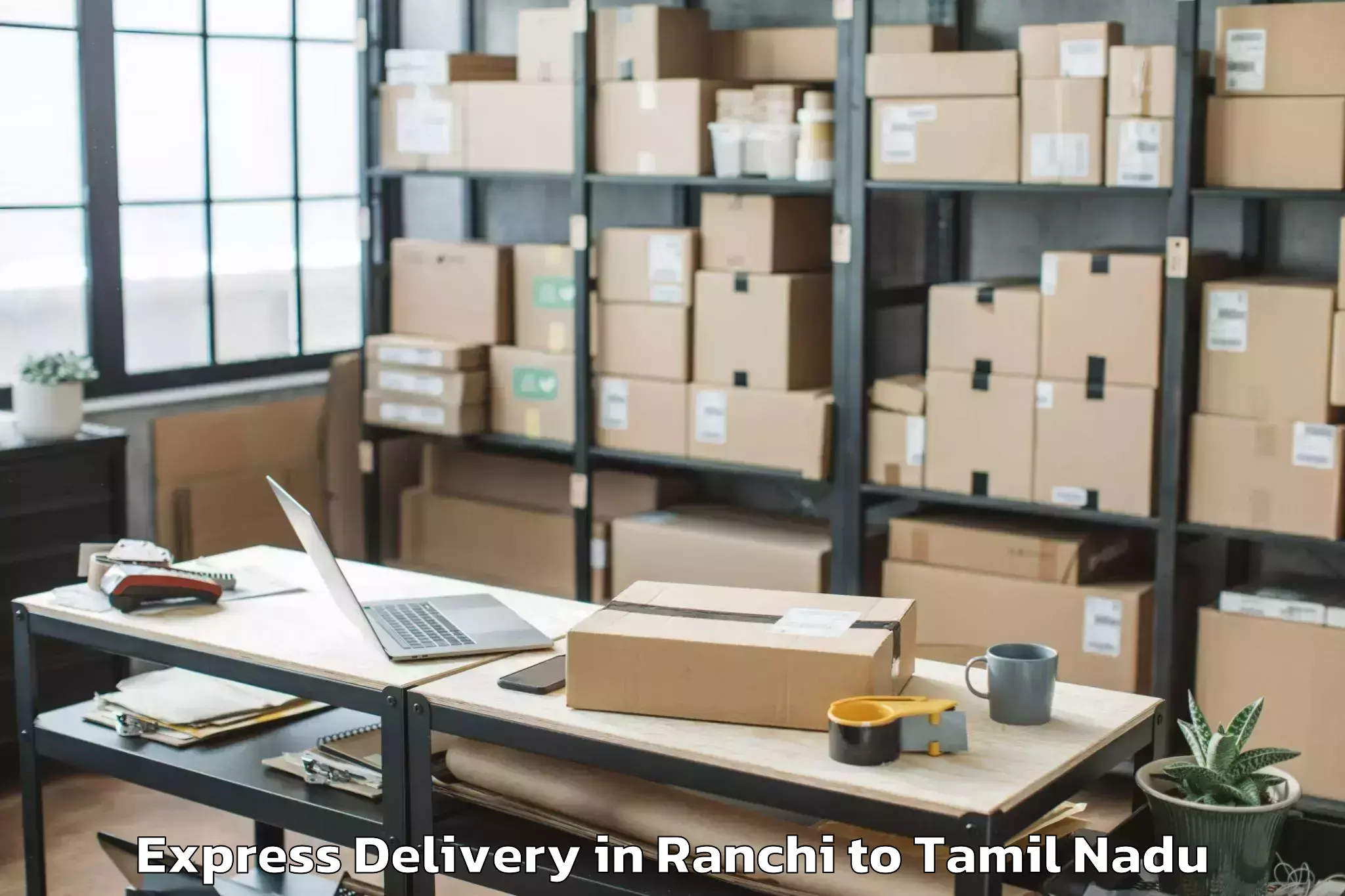 Leading Ranchi to Ambur Express Delivery Provider